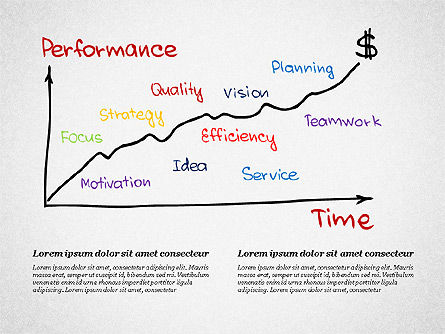 La motivazione cita modello di presentazione, Modello PowerPoint, 03218, Modelli di lavoro — PoweredTemplate.com