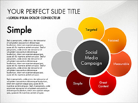  Estágios de campanhas de mídia social, Deslizar 6, 03220, Diagramas de Etapas — PoweredTemplate.com