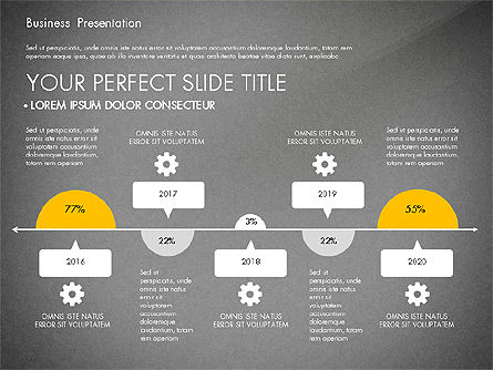 Cubierta de Presentación de Negocios Amarillo y Negro, Diapositiva 13, 03221, Plantillas de presentación — PoweredTemplate.com
