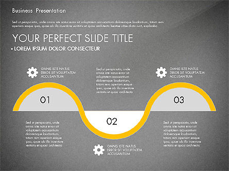 Geel en zwart zakelijke presentatie dek, Dia 14, 03221, Presentatie Templates — PoweredTemplate.com