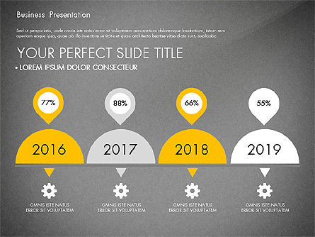 Plate-forme de présentation commerciale jaune et noire, Diapositive 15, 03221, Modèles de présentations — PoweredTemplate.com