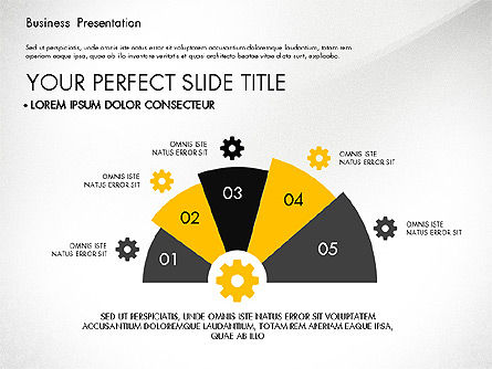 Cubierta de Presentación de Negocios Amarillo y Negro, Diapositiva 3, 03221, Plantillas de presentación — PoweredTemplate.com