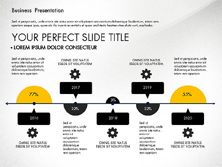 Cubierta de Presentación de Negocios Amarillo y Negro, Diapositiva 5, 03221, Plantillas de presentación — PoweredTemplate.com