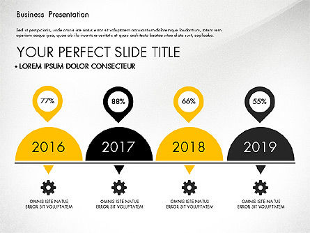 Plate-forme de présentation commerciale jaune et noire, Diapositive 7, 03221, Modèles de présentations — PoweredTemplate.com