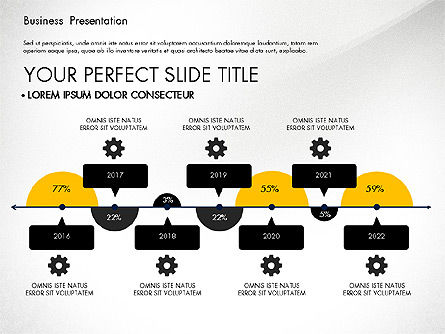 Plate-forme de présentation commerciale jaune et noire, Diapositive 8, 03221, Modèles de présentations — PoweredTemplate.com