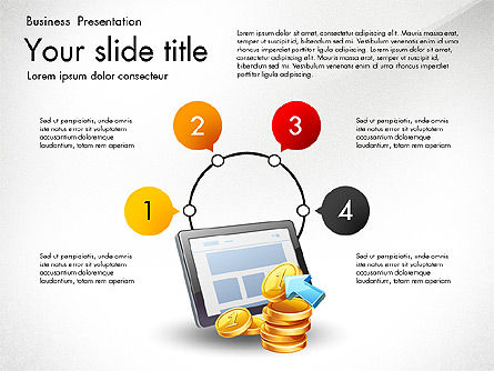 Financial brief trame d'infographie, Diapositive 3, 03222, Infographies — PoweredTemplate.com