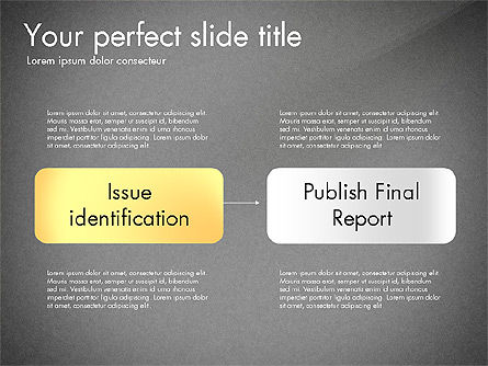 Report Submission Process Diagram, Slide 16, 03223, Process Diagrams — PoweredTemplate.com