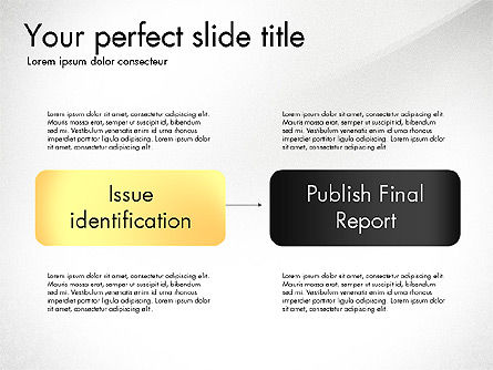 Report Submission Process Diagram, Slide 8, 03223, Process Diagrams — PoweredTemplate.com