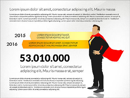 Opzioni diagramma con superman affari, Slide 8, 03224, Diagrammi Palco — PoweredTemplate.com
