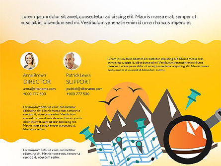Modèle de présentation de l'industrie du tourisme et du tourisme, Modele PowerPoint, 03230, Modèles de présentations — PoweredTemplate.com