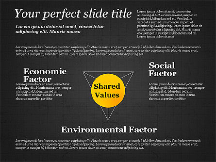 Shared Value Diagram, Slide 10, 03232, Business Models — PoweredTemplate.com