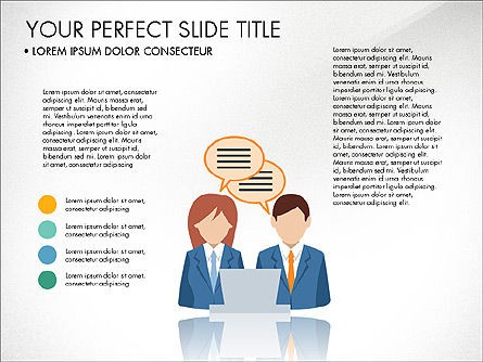 Concetto di business people presentazione, Slide 3, 03239, Forme — PoweredTemplate.com