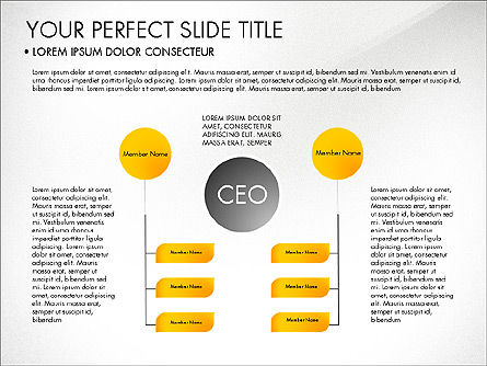 Organizational Chart, Slide 3, 03240, Organizational Charts — PoweredTemplate.com