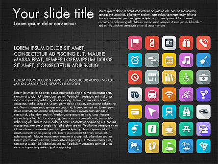 Lifestyle Icon Set, Slide 4, 03242, Icons — PoweredTemplate.com