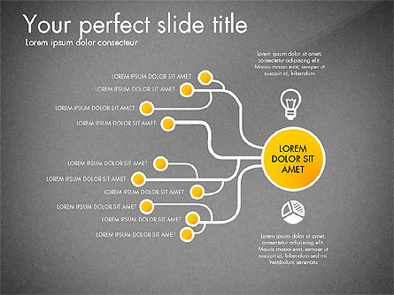 Boîte à outils du diagramme organisationnel créatif, Diapositive 12, 03245, Graphiques organisationnels — PoweredTemplate.com