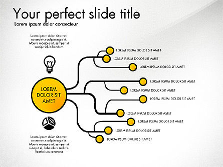 Caixa de ferramentas do diagrama da organização criativa, Deslizar 4, 03245, Organogramas — PoweredTemplate.com