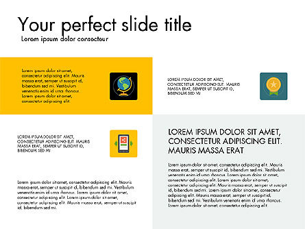 Presentation in Material Design Style, PowerPoint Template, 03246, Presentation Templates — PoweredTemplate.com