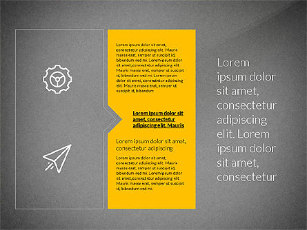Présentation de conception plate avec des formes, Diapositive 11, 03248, Modèles de présentations — PoweredTemplate.com