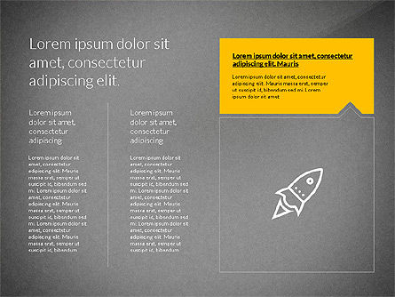 Flache Designpräsentation mit Formen, Folie 14, 03248, Präsentationsvorlagen — PoweredTemplate.com