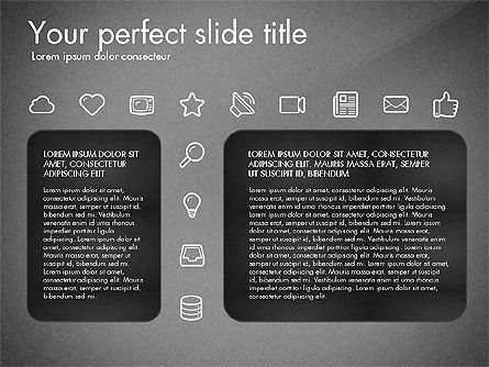 Linea sottile icons collection, Slide 12, 03252, icone — PoweredTemplate.com