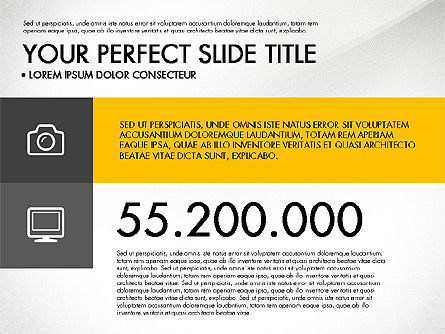 Presentación monocromática en diseño plano, Diapositiva 2, 03257, Plantillas de presentación — PoweredTemplate.com