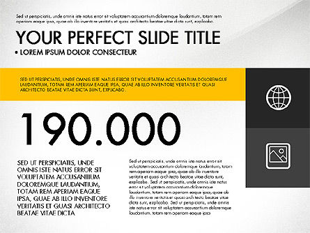 Presentazione in bianco e nero in stile design piatto, Slide 4, 03257, Modelli Presentazione — PoweredTemplate.com