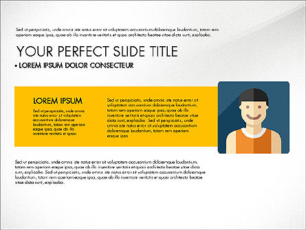 Team Profile in Material Design Style, Slide 2, 03258, Presentation Templates — PoweredTemplate.com