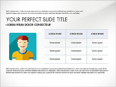 Profil Tim Dalam Gaya Desain Material, Slide 4, 03258, Templat Presentasi — PoweredTemplate.com