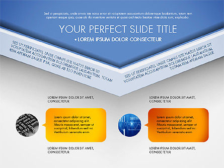 Envelope Style Presentation Concept, PowerPoint Template, 03259, Presentation Templates — PoweredTemplate.com
