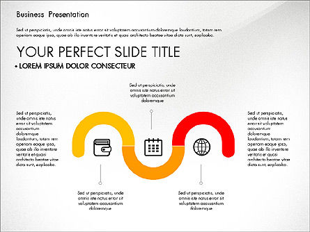 Timeline and Stages Process Diagram, Slide 3, 03261, Timelines & Calendars — PoweredTemplate.com