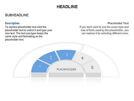 Gauge Chart Toolbox, Slide 19, 03264, Stage Diagrams — PoweredTemplate.com