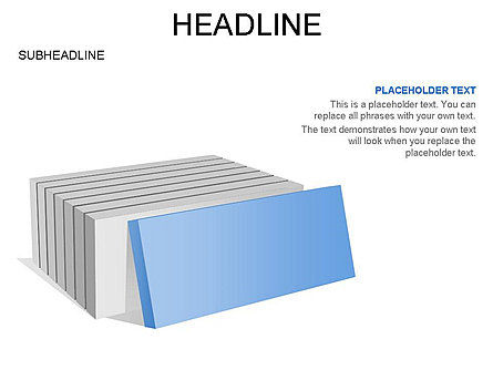 계층화 된 사각형 도구 상자, 슬라이드 35, 03267, 모양 — PoweredTemplate.com