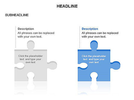 Teka-teki Potongan Kotak Peralatan, Templat PowerPoint, 03268, Diagram Puzzle — PoweredTemplate.com