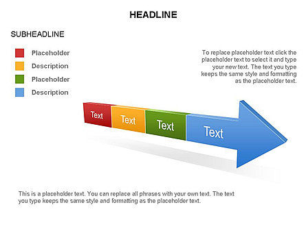 Messo in scena toolbox processo freccia, Slide 17, 03271, Diagrammi di Processo — PoweredTemplate.com