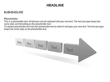 段階的な矢印プロセスツールボックス, スライド 18, 03271, プロセス図 — PoweredTemplate.com