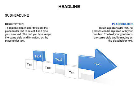 Staged Arrow Process Toolbox, Slide 25, 03271, Process Diagrams — PoweredTemplate.com