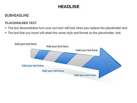 Staged Arrow Process Toolbox, Slide 29, 03271, Process Diagrams — PoweredTemplate.com
