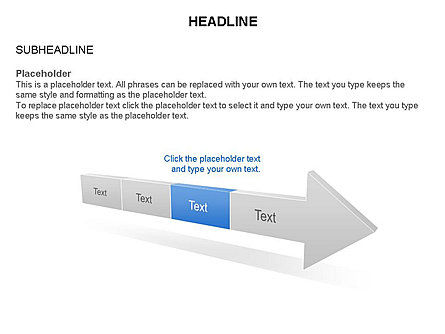 Staged Arrow Process Toolbox, Slide 4, 03271, Process Diagrams — PoweredTemplate.com