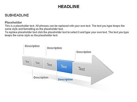 Staged Arrow Process Toolbox, Slide 5, 03271, Process Diagrams — PoweredTemplate.com