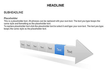 Messo in scena toolbox processo freccia, Slide 7, 03271, Diagrammi di Processo — PoweredTemplate.com