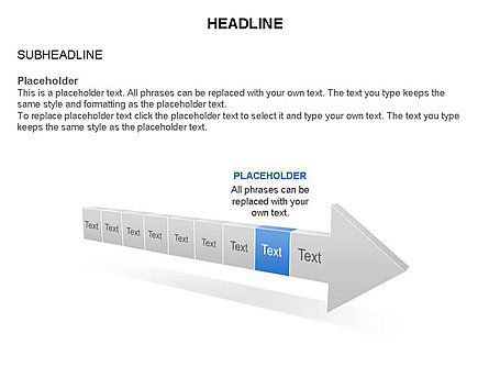 Staged Arrow Process Toolbox, Slide 9, 03271, Process Diagrams — PoweredTemplate.com