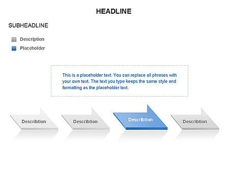 Timeline freccia Toolbox, Slide 15, 03273, Timelines & Calendars — PoweredTemplate.com