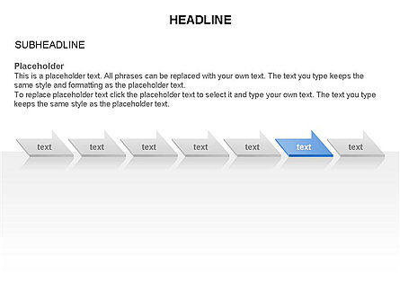 Timeline freccia Toolbox, Slide 5, 03273, Timelines & Calendars — PoweredTemplate.com