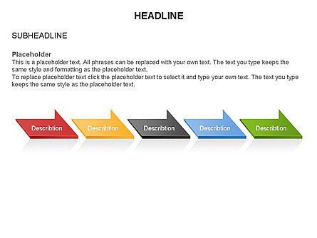 Timeline freccia Toolbox, Slide 7, 03273, Timelines & Calendars — PoweredTemplate.com