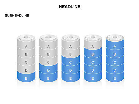 Cuadro de herramientas del diagrama de carga de la batería, Diapositiva 34, 03281, Diagramas de la etapa — PoweredTemplate.com