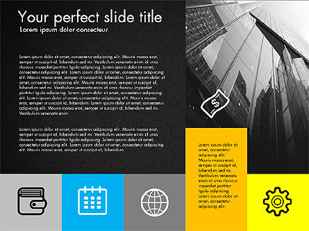 Présentation du profil de l'entreprise en style design plat, Diapositive 14, 03296, Modèles de présentations — PoweredTemplate.com