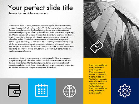 Profilo aziendale presentazione in stile design piatto, Slide 6, 03296, Modelli Presentazione — PoweredTemplate.com
