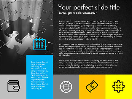 Présentation du profil de l'entreprise en style design plat, Diapositive 9, 03296, Modèles de présentations — PoweredTemplate.com