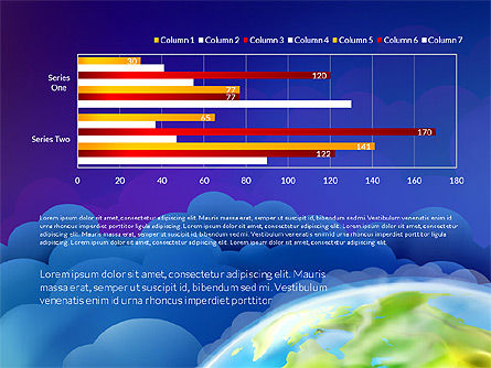 Data Driven Presentation on Globe Background, Slide 2, 03300, Presentation Templates — PoweredTemplate.com