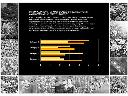 Dati guidato diapositive con i fiori, Slide 14, 03305, Diagrammi e Grafici con Dati — PoweredTemplate.com